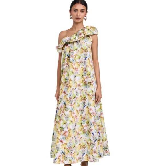 Kika Vargas Bonnie One Shoulder Dress - Picture 1 of 3